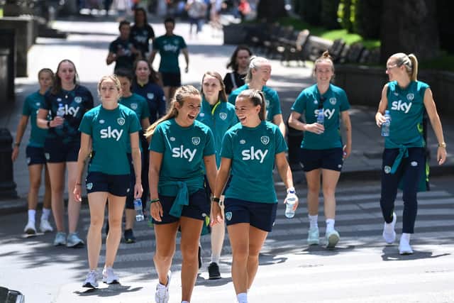 Forwards: Heather Payne (Florida State University), Amber Barrett (FC Koln), Abbie Larkin (Shelbourne), Stephanie Roche (Peamount United), Saoirse Noonan (Shelbourne)