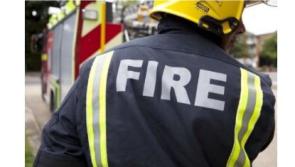 Occupants escape injury as car catches fire
