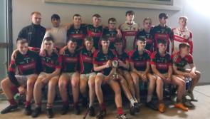 Carndonagh singing in the rain after victory over MacCumhaill's in U-17B final