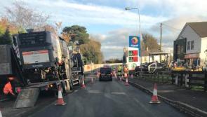 Resurfacing works taking place on busy Inishowen road