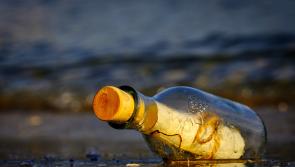 A Christmas story . . . .  Message in a bottle, all the way from Donegal 