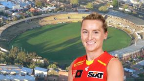 Watch: Niamh McLaughlin 'kicks a ripper' for her first AFLW goal 