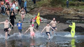 In pictures: Making a  splash at Redcastle to bring in the New Year