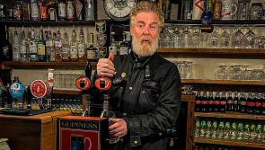 PICTURES: Very famous face pops up behind bar to pull pints at iconic Kildare pub