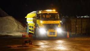 Donegal roads to be gritted this evening at 6pm