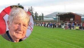 Carndonagh FC pay their respects after the passing of club president Liam Toland