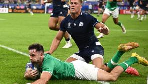 National: Ireland secure World Cup quarter-final place after a blazing six try victory over Scotland 
