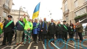 Taoiseach voices support for Ukraine at St Patrick’s Day parade in London