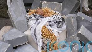 Nativity scene recreated by activists in Dublin &lsquo;in solidarity with Gaza&rsquo;