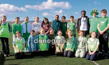 In pictures: Gaelscoil Bhun Cranncha and St Oran’s NS launch Irish language initiative