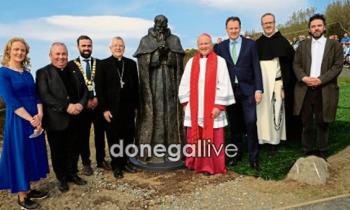 In pictures: Sculpture of Fr James Hegarty unveiled in Buncrana by Papal Nuncio