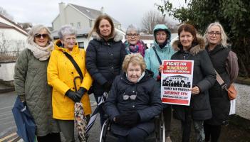 Hundreds brave rain in Buncrana to demand action on Nursing Unit delays