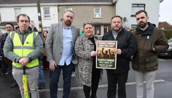 In pictures: Large-scale protest at Buncrana Community Hospital