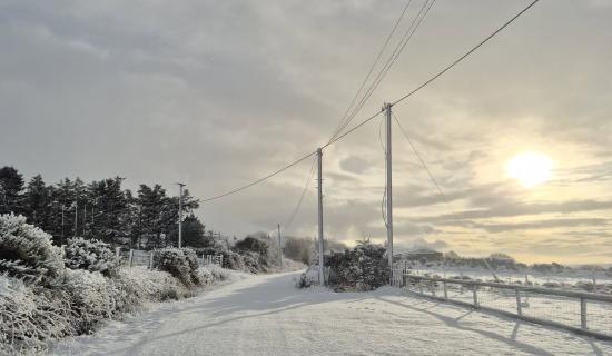 Very cold in Donegal with frost and icy stretches on untreated surfaces slow to clear