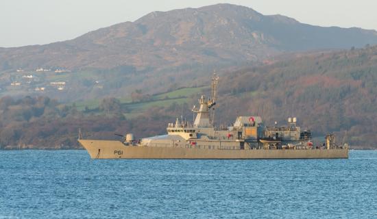 Irish Navy patrol ship visits sunny shores of Lough Swilly and Buncrana