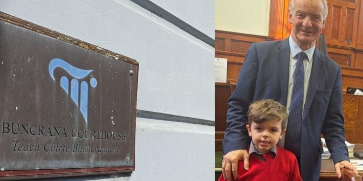 Introducing Buncrana&rsquo;s newest [and youngest] solicitor to court, 5-year-old Rigan!