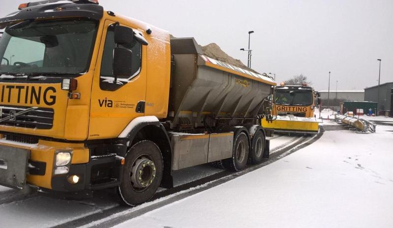 Council gritters in action this evening