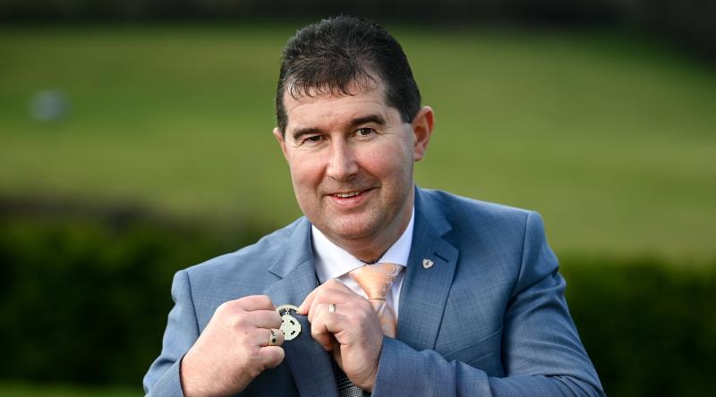 Mícheál Naughton is inaugurated as the new President of the Ladies Gaelic Football Association