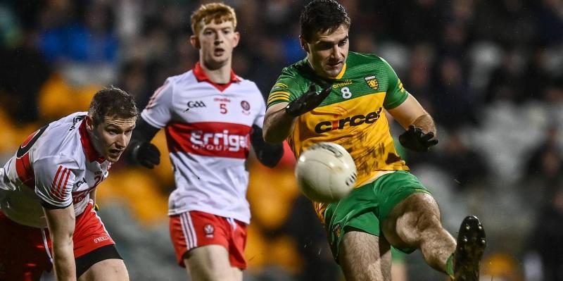 McGonagle man of the match Donegal get past Derry and onto the McKenna Cup final 