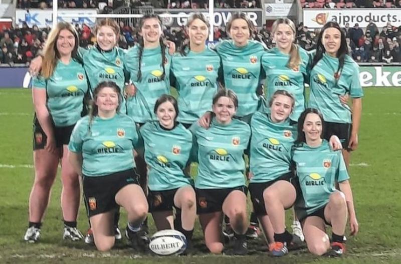 Inishowen U16 girls rugby team