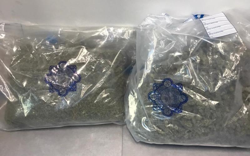 Gardaí seized €100,000 worth of suspected cannabis 