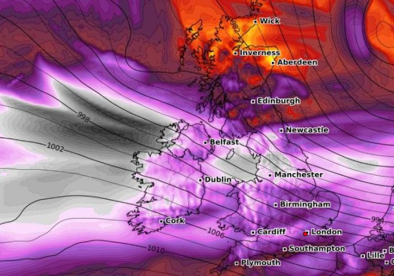 Storm Dudley set for Donegal this Wednesday evening