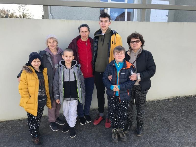 Ukrainians refugees welcomed to Donegal