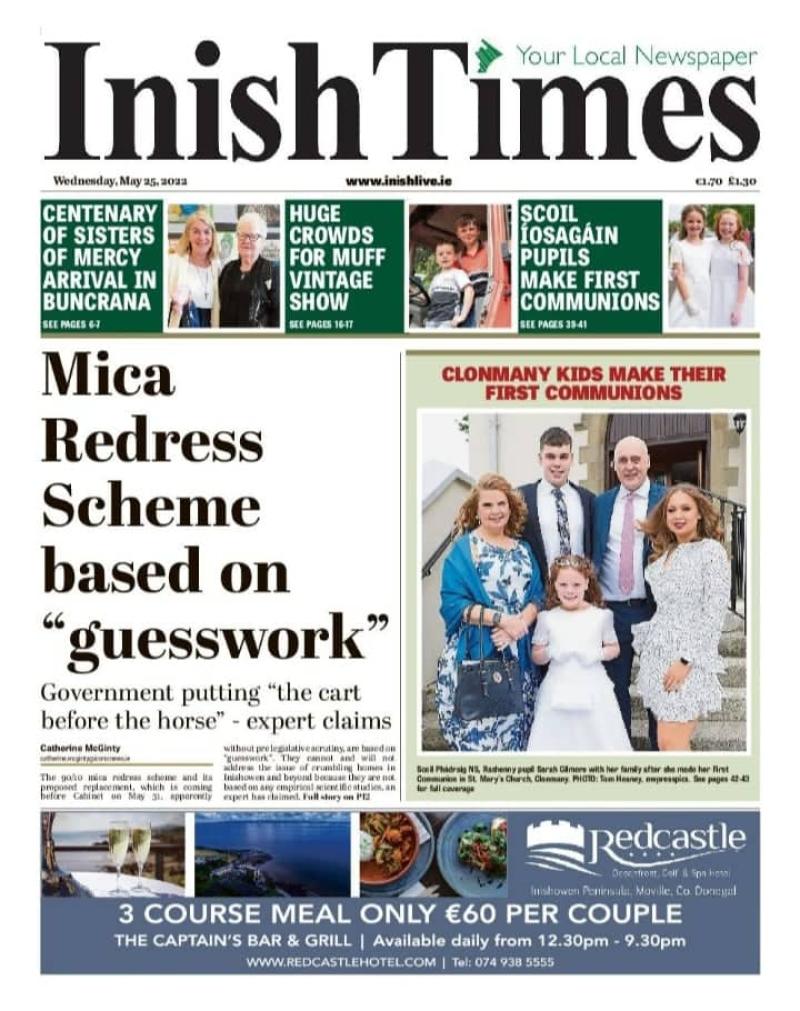 Here's what's in this week's Inish Times