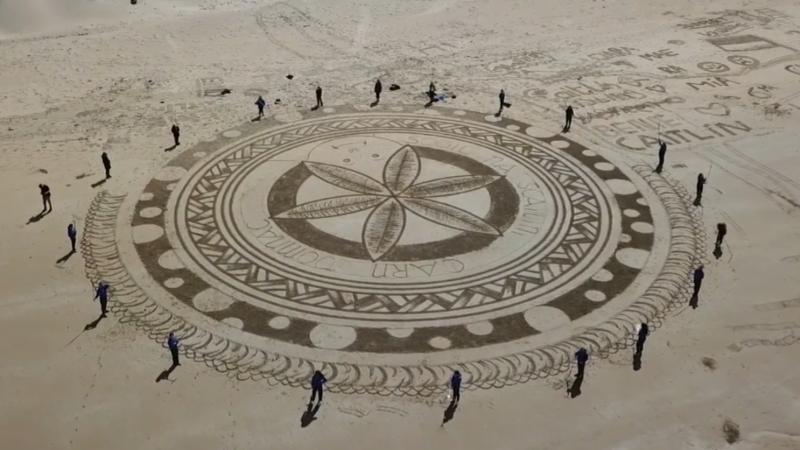Sand artists at St Patrick's Girls' National School