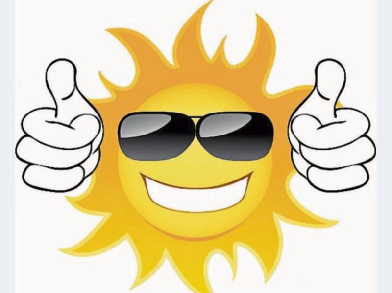 Finner and Malin weather stations recorded 22 and 18 degrees yesterday