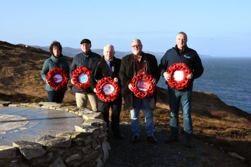 Poignant wreath laying service held at Laurentic Memorial