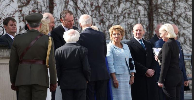 Donegal Minister Charlie McConalogue meets US President