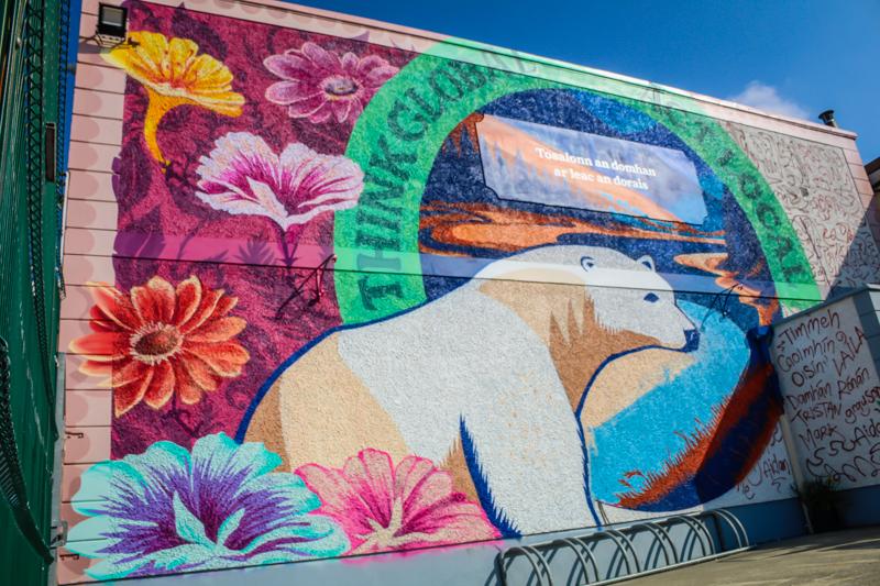 Buncrana teenagers create Climate Justice mural