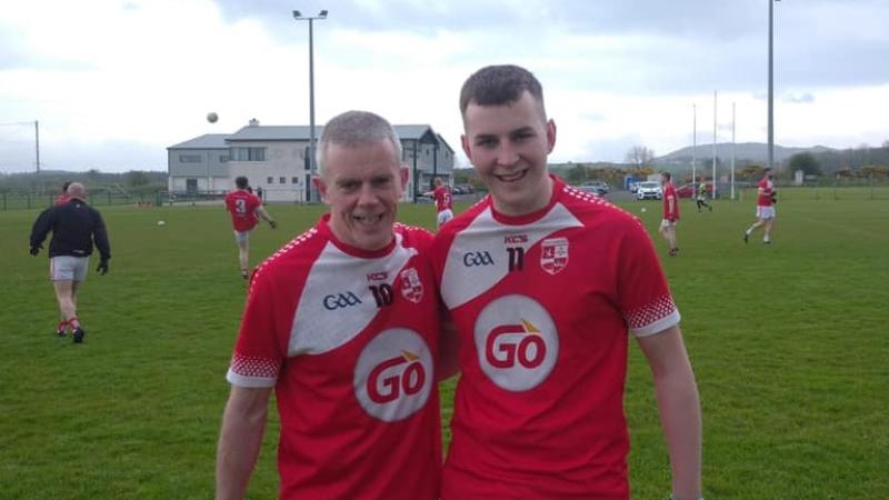 Father and son combination line out for Naomh Colmcille against Candonagh