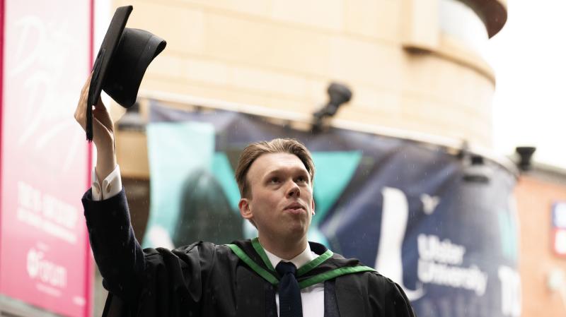 Buncrana native Ronnie Gomersall overcomes tough school experience to graduate