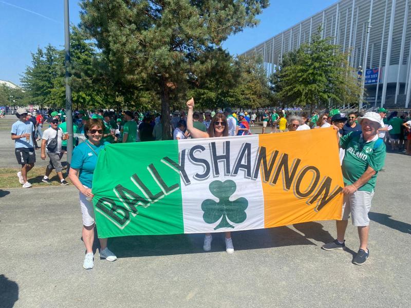 Famous Ballyshannon flag folded, but ready for more action