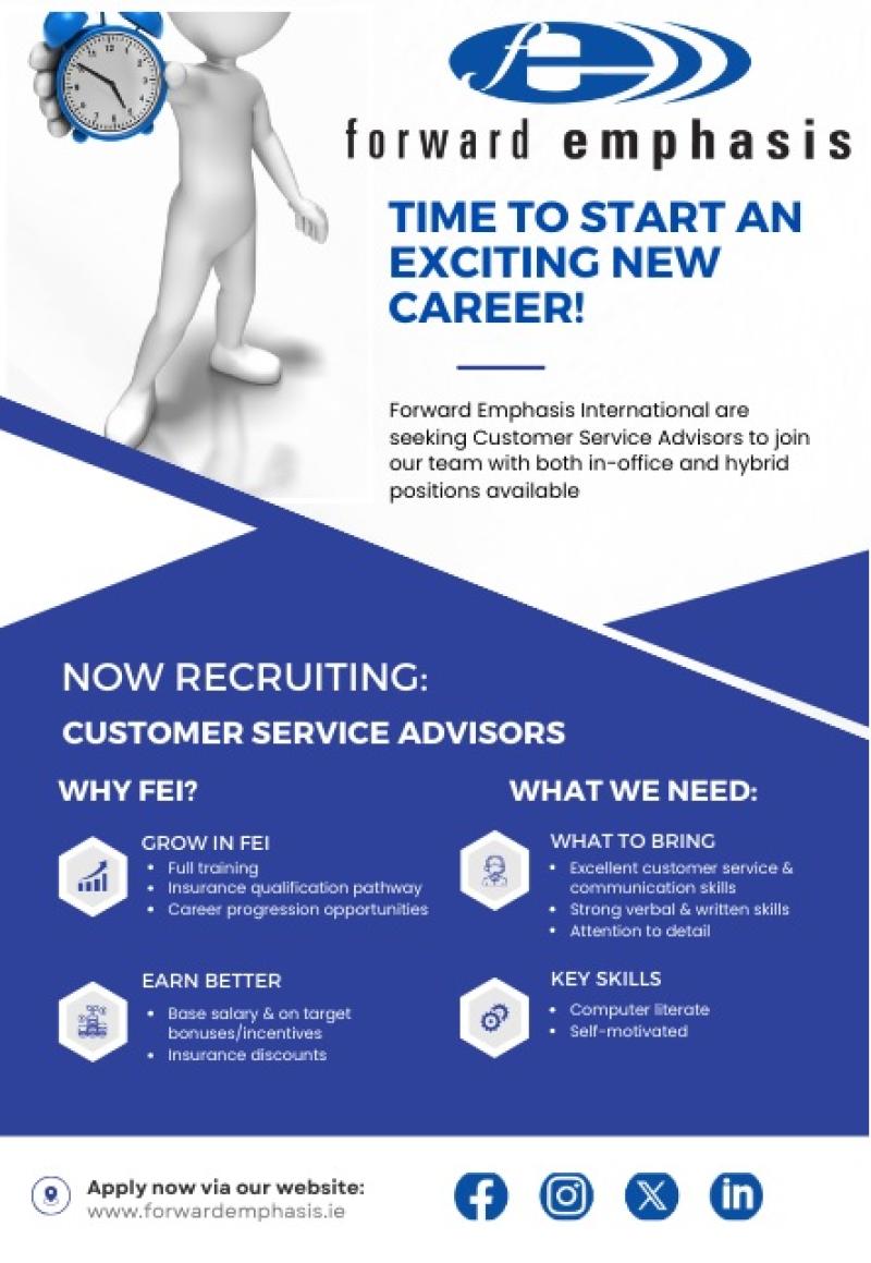 TIME TO START AN EXCITING NEW CAREER!