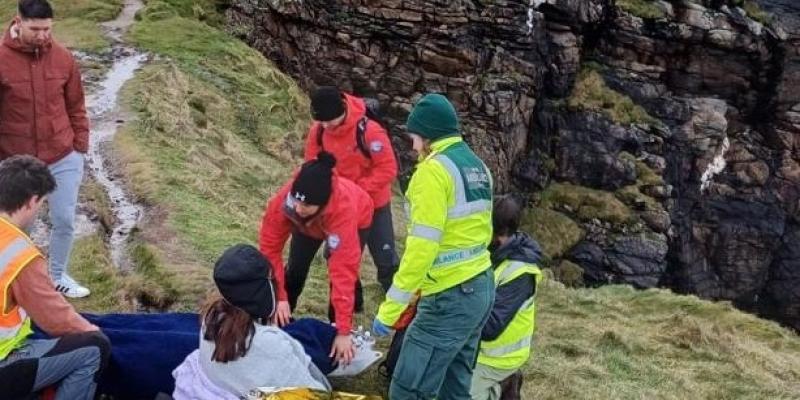  Woman rescued after suffering fall at Malin Head