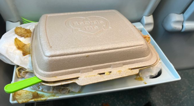 National: Irish Rail commuters disgusted as they find old curry chips left on morning train
