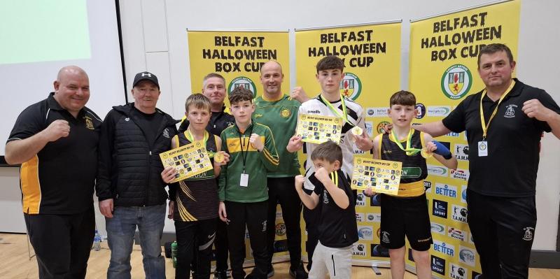 Donegal boxers celebrate titles at County Antrim Halloween Box Cup