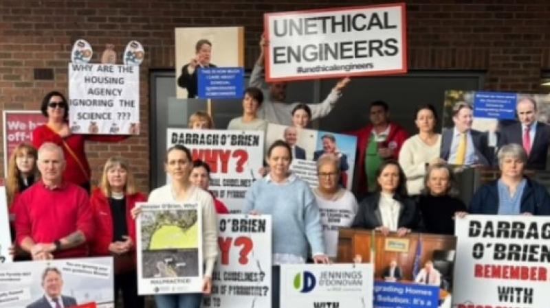Defective concrete homeowners holding Dublin protest over downgrade decisions
