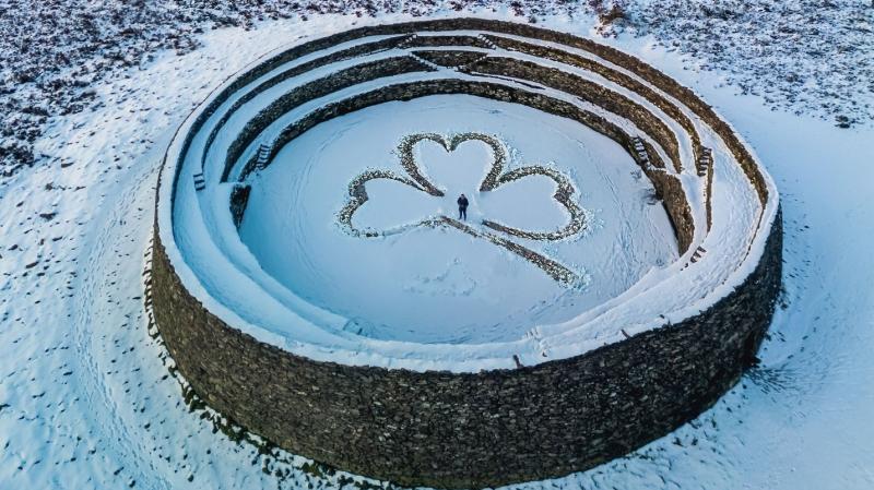 Photographer grabs stunner of Grianan of Aileach as you've never seen it before