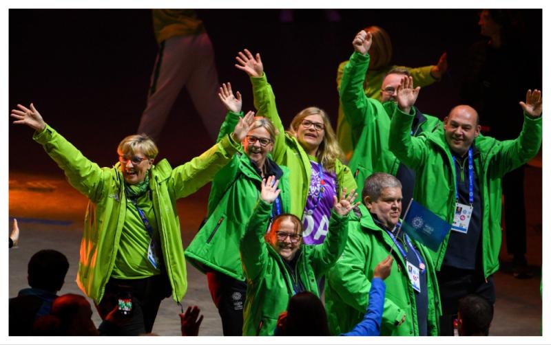 Who are the 14 athletes representing Team Ireland at the 2025 Special Olympics