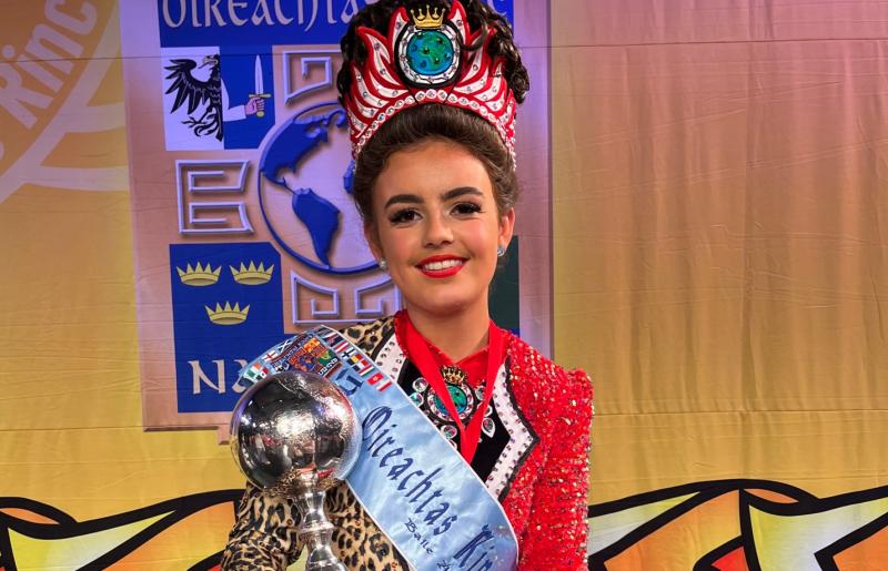 Buncrana Irish dancer on top of the world