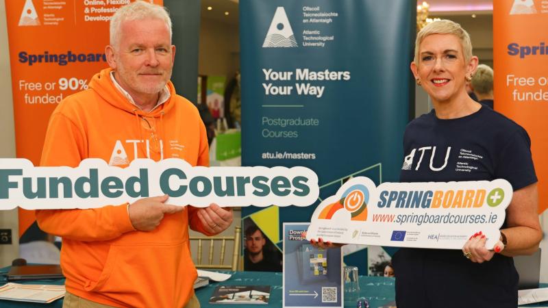 ATU offer 38 fully funded upskilling courses across Donegal, Galway, Mayo and Sligo