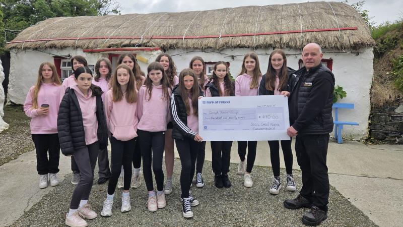 Top marks for Scoil Chroí Naofa sixth class girls and their fundraising efforts