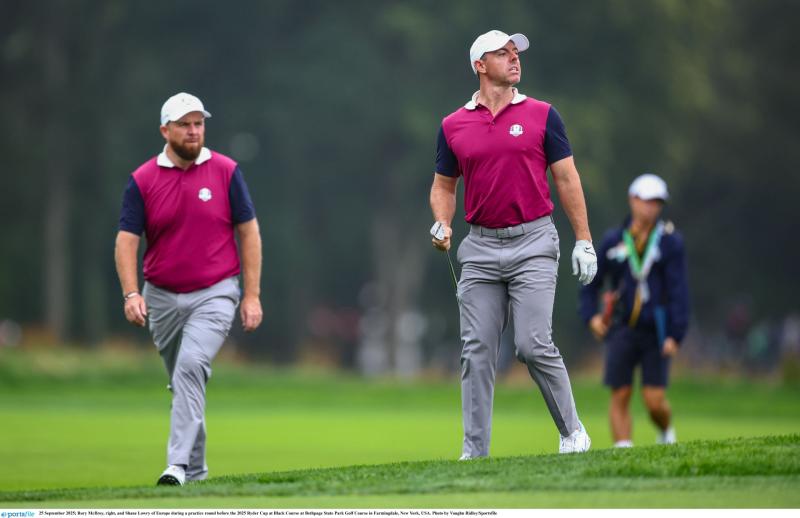 Where to watch Shane Lowry and Rory McIlroy in the Ryder Cup - TV channel and tee times