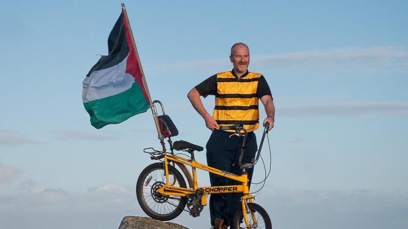 Funds raised for Palestine as Muff to Malin Chopper cycle is complete