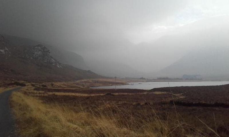 Wet and breezy with persistent rain in Donegal today, heavy at times