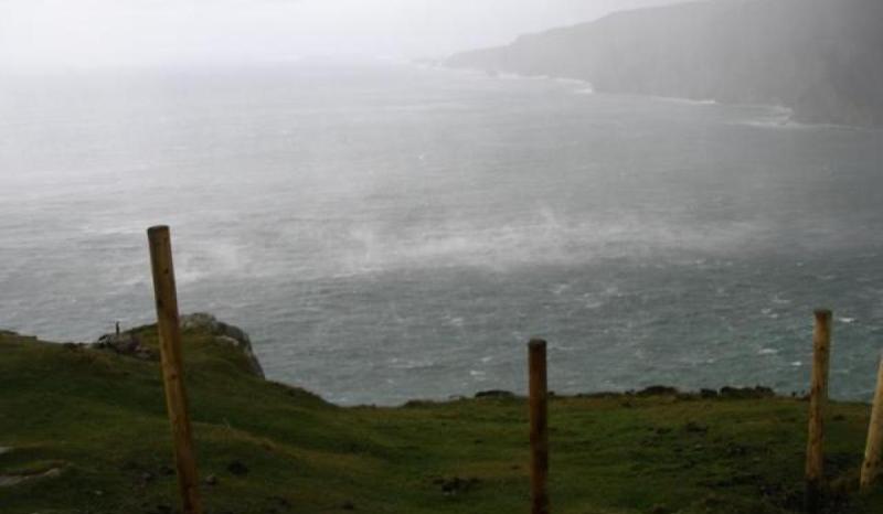 Showery rain will move northeastwards across Donegal today